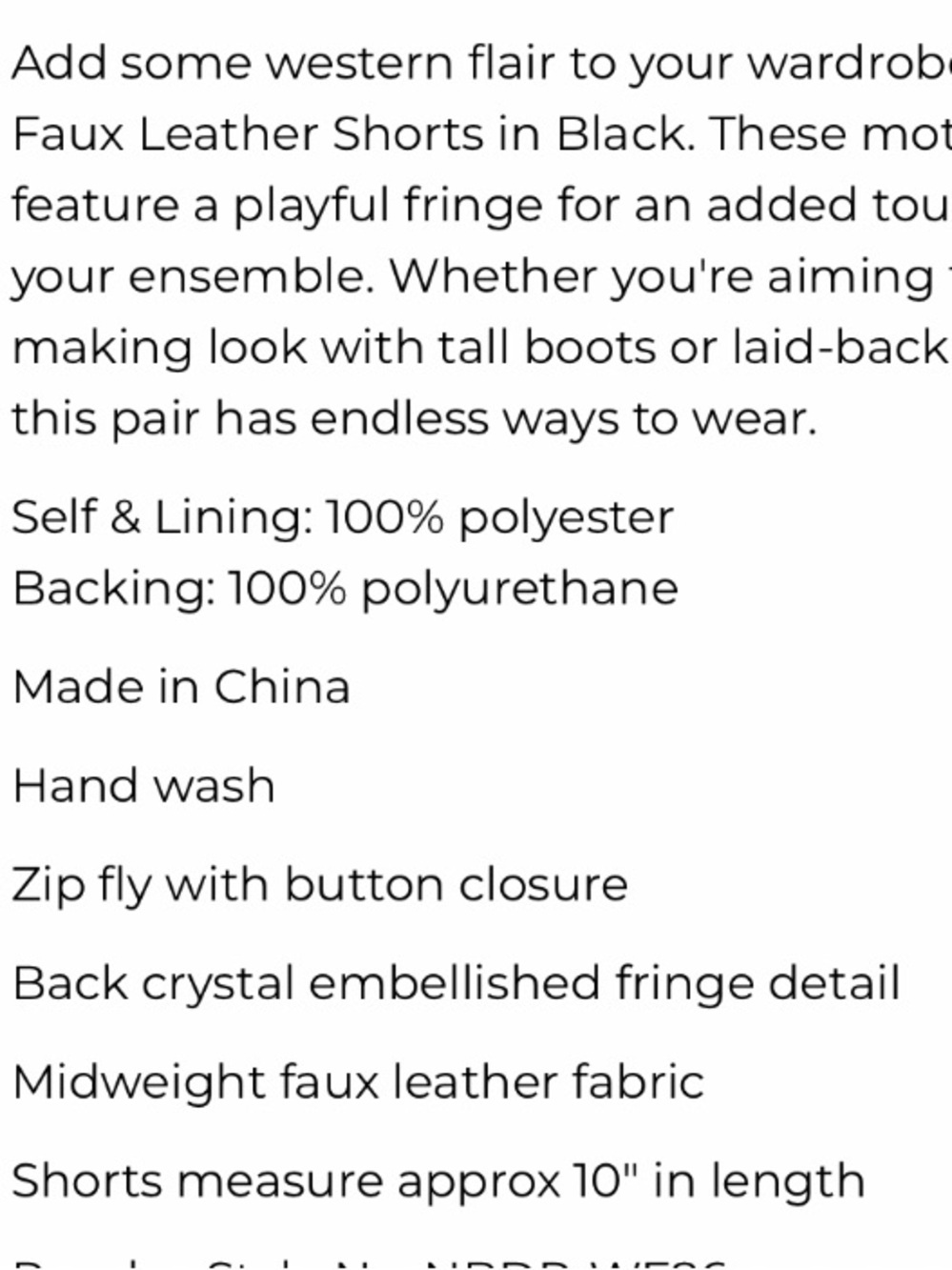 NBD SHORTS Rhinestone Fringe - Picture 10 of 12